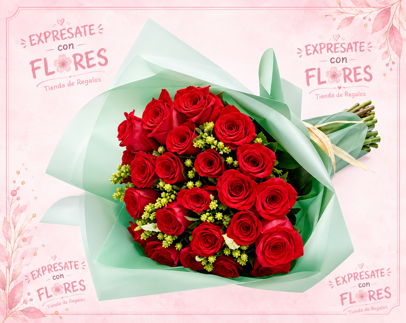BOUQUET DE ROSAS ROJAS EXPRESSION