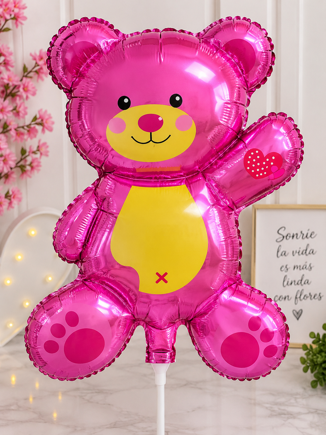 Producto flores GLOBO DE OSO ROSADO 