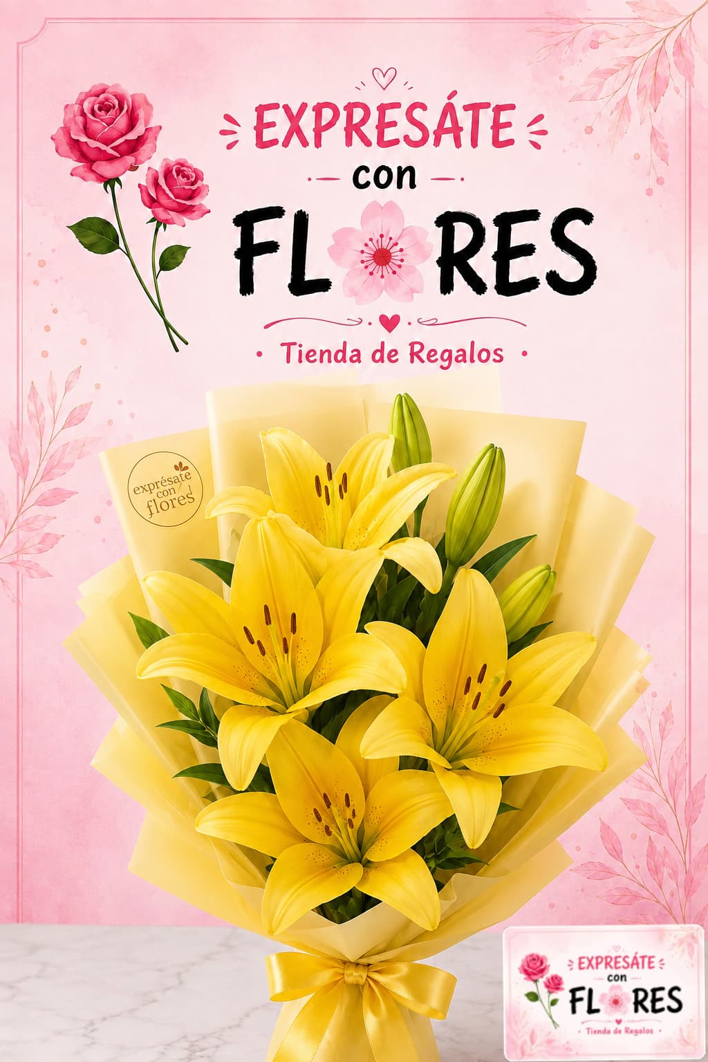 Producto flores BOUQUET AMARILLO 